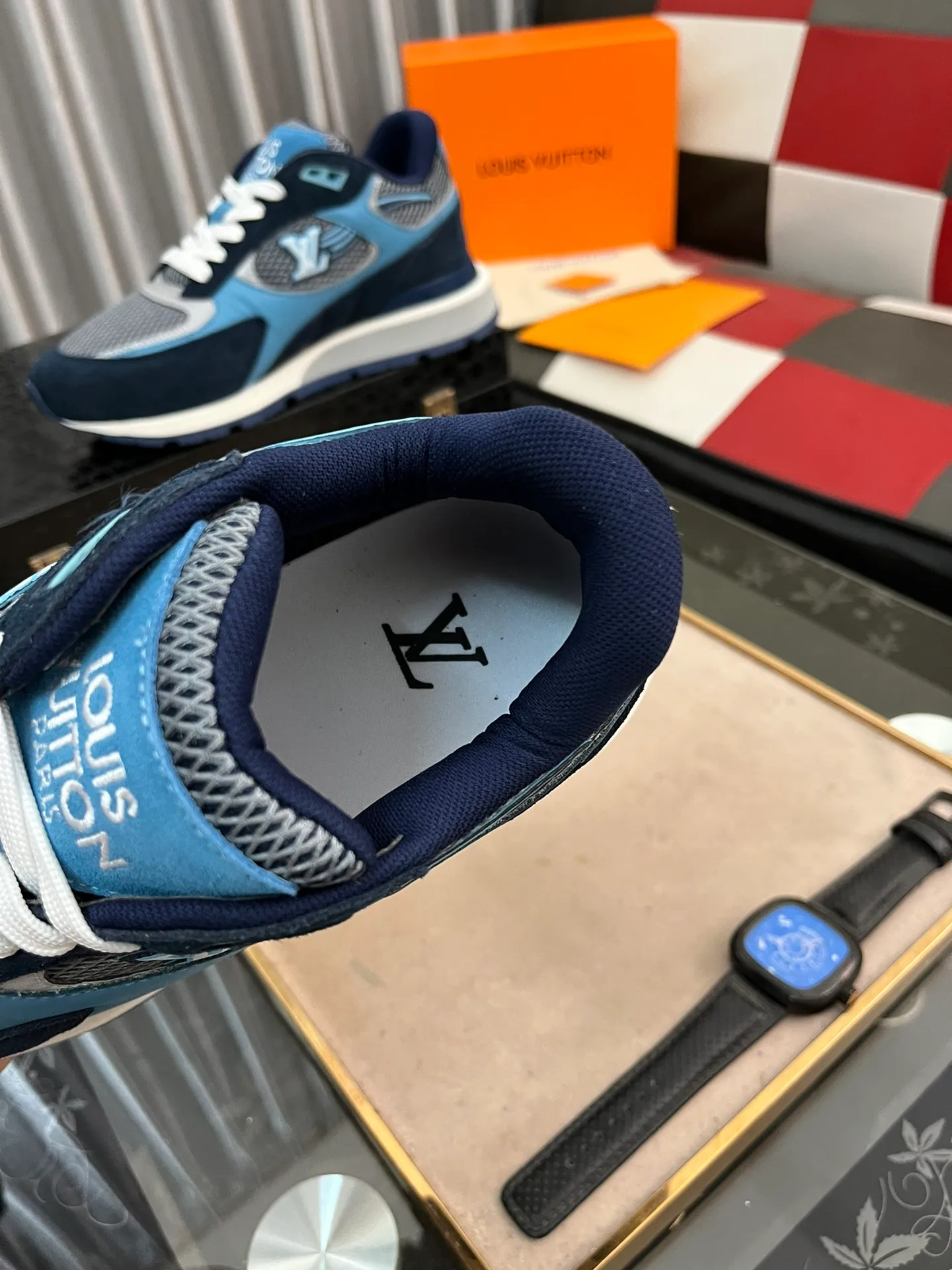 Men's Men's Shoes 💰660⌚️⌚️【LOUIS VUITTON) New 🍀LV Louis Vuitton*——LV classic dad shoes trendy shoes! Made of imported original soft calf leather, imported fly woven lining. Original wear-resistant rubber outsole! High quality products! Code number: 38-44